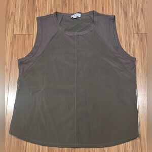 Evereve Olive Activewear Top